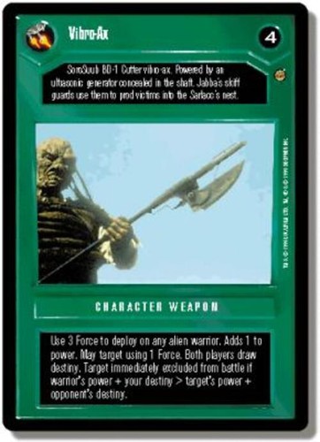 Vibro star wars ccg - vibro-ax, (d)