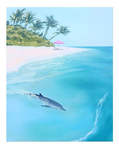 Affiche art mural dauphin - affiche,