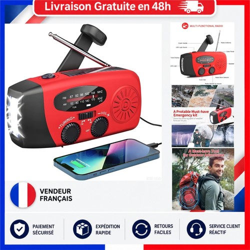 Radio solaire urgence - solaire, à
