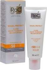 ROC SOLEI PROTECT SOIN VISAGE FLUIDE HAUTE TOLERANCE RECONFORTANT 50ML SPF 50