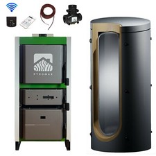 Carburateur à Bois Paquet Complet Connectez-Chaudière 22 - 49 Kw Chaudière