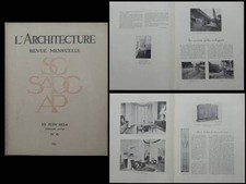 L'ARCHITECTURE n°6 1934 -ART