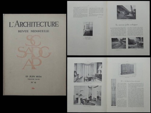 Architecture 1934 art - l'architecture,