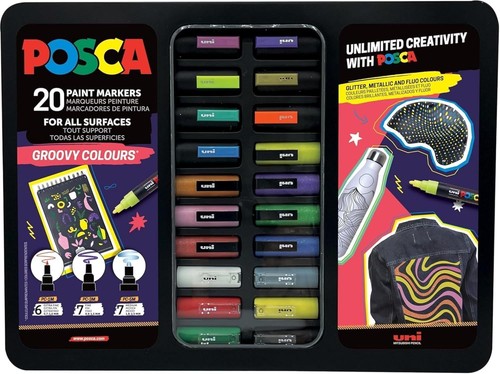Posca mallette métal - posca,