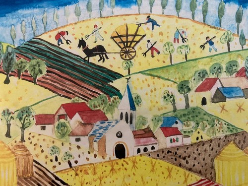 Painting peinture gouache - painting,