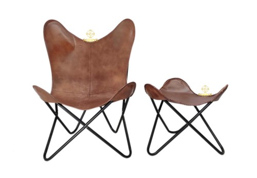 Chaise butterfly cuir - chaise,