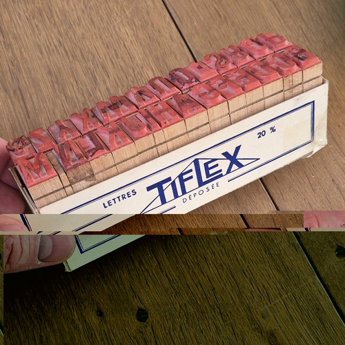 Tiflex ancien jeu tampons - ancien,