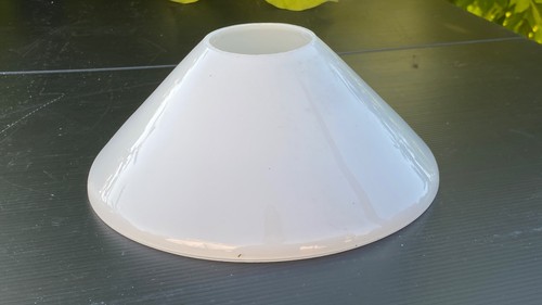 Opaline blanche tulipe lampe - blanche,