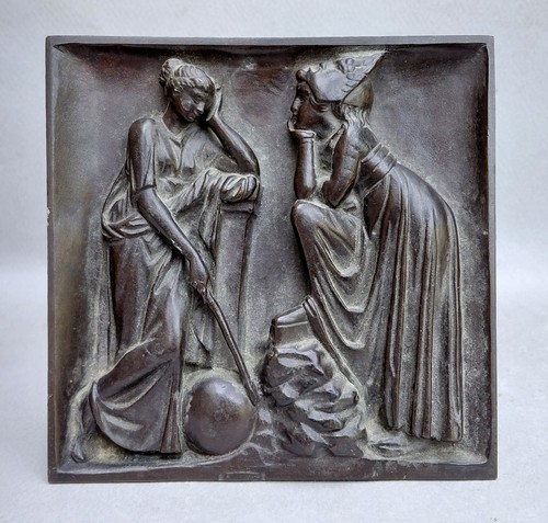 Plaque bas relief - plaque, /