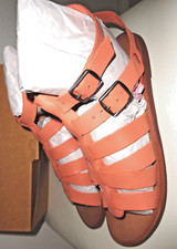 Sandales esprit spartiates rose saumon multibrides zip latéral ZARA GIRLS 38