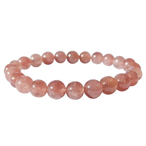 Bracelet quartz fraise bijou
