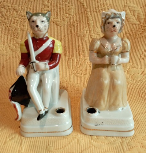 Staffordshire encriers couple - staffordshire,