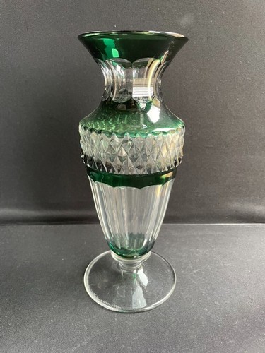Vase cristal taillé - , overlay