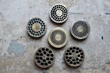 Spaghetti Antique Bronze or Copper Mold Dough Strings Lot of 6 Signed