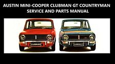AUSTIN MINI COOPER CLUBMAN WORKSHOP & PARTS MANUAL -530pgs for Service & Repair
