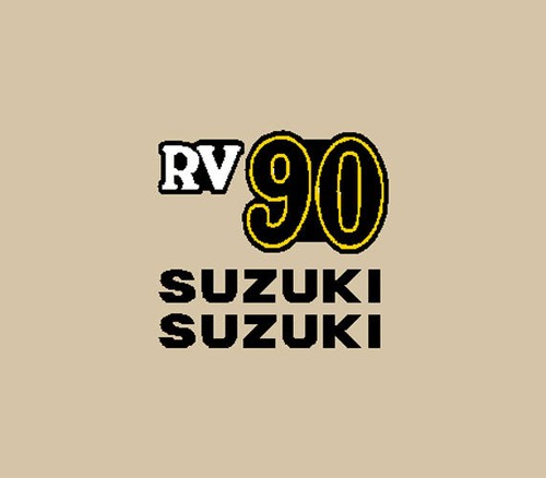 Suzuki moto jaune - rv, 90