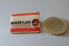Pin S pin badge BROTJE HEATING boiler plumbing heat