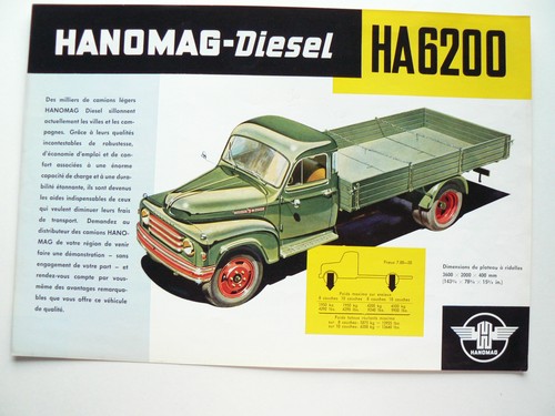 Prospectus camion hanomag - ,