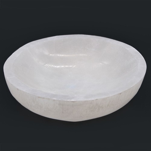 Coupe sélénite ronde 15cm - sélénite,