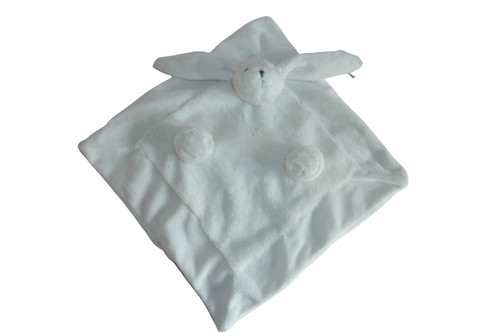 Doudou lapin plat blanc - , comme