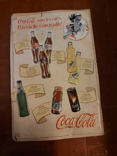Pub métallique coca cola - métallique,