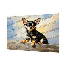 Chihuahua, Mignon, Tableau Animal, Art Chien, Dibond 3mm, Décoration Nature