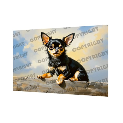Chihuahua mignon tableau - chihuahua,, mignon,