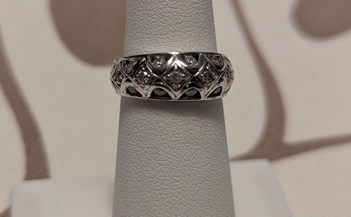 Tacori band stones wedding - cz,