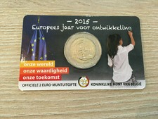 2 EURO BELGIQUE 2015 ANNEE EUROPEENE DEVELOPPEMENT VERSION FLAMANDE