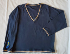 IKEA Employee Sweatshirt V-Neck Pullover Navy Men's W56" L31"