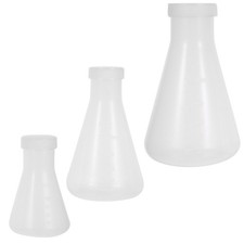 3pcs Plastique Erlenmeyer