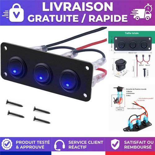 Panneau interrupteurs led - panneau, 3