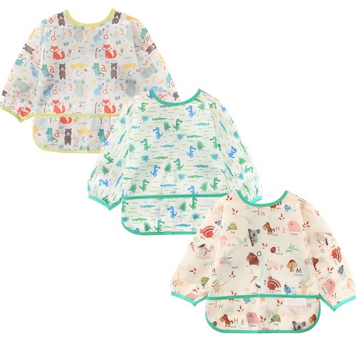 3pcs bavoirs manches longues - 3pcs,