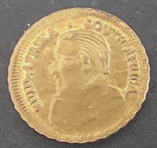 Jeton krugerrand plaqué - krugerrand, or