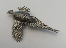 brooch. Pheasant with reverse engraving (L42)