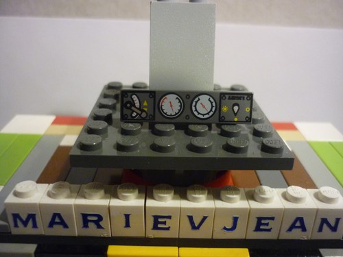 Lego 2431px17 dark gray - lego, tile