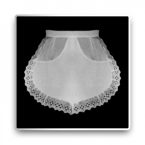 Tablier blanc 35 cm - tablier,