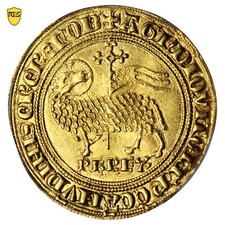 Coin France - Philippe V the tall - Gold - Agnel d'or - PCGS MS 62