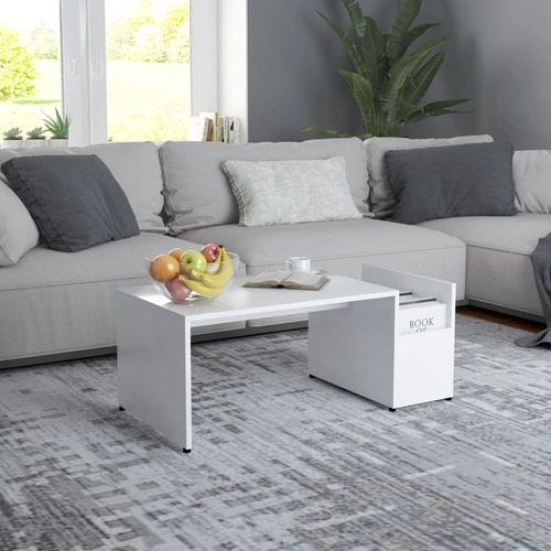 Table basse blanc aggloméré - blanc,