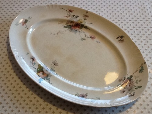 Ancien plat ovale - villeroy, &