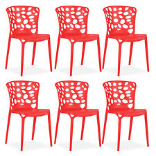 6 Chaises de jardin bistrot en
