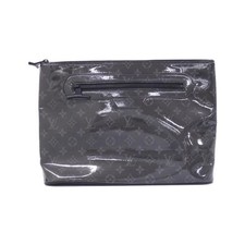 Authentic LOUIS VUITTON Monogram Eclipse Glades Pochette Cosmos M63373 Bag  #...