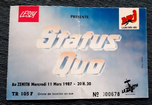 Ticket billet used stub place - ticket,