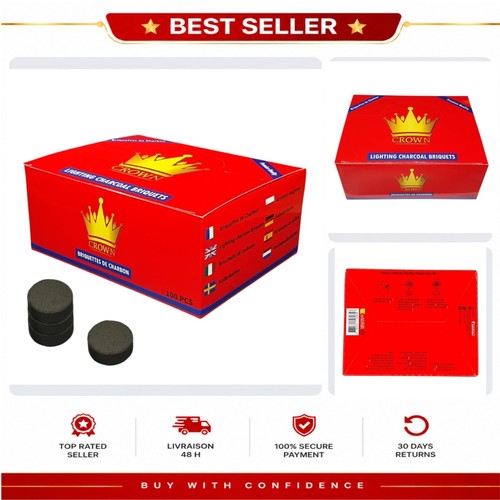 Charbon pastille crown 100 - charbon,
