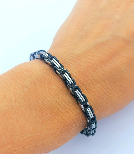 Homme bracelet byzantin acier - byzantin,