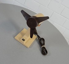 ancien ventilateur AS ventilateur de table soufflerie beige marron vintage an...