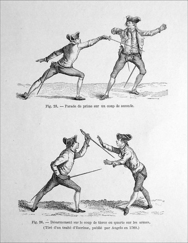 Escrime désarmement sur coup - sur,