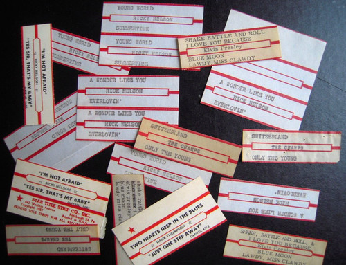 Rare étiquettes jukebox - 19,
