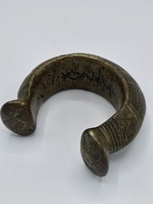 African Art - Antique Bronze Manila Bracelet - 19th/20th Century - 620g