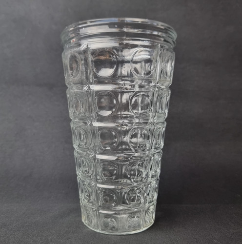 Vase verre pressé transparent - vase,